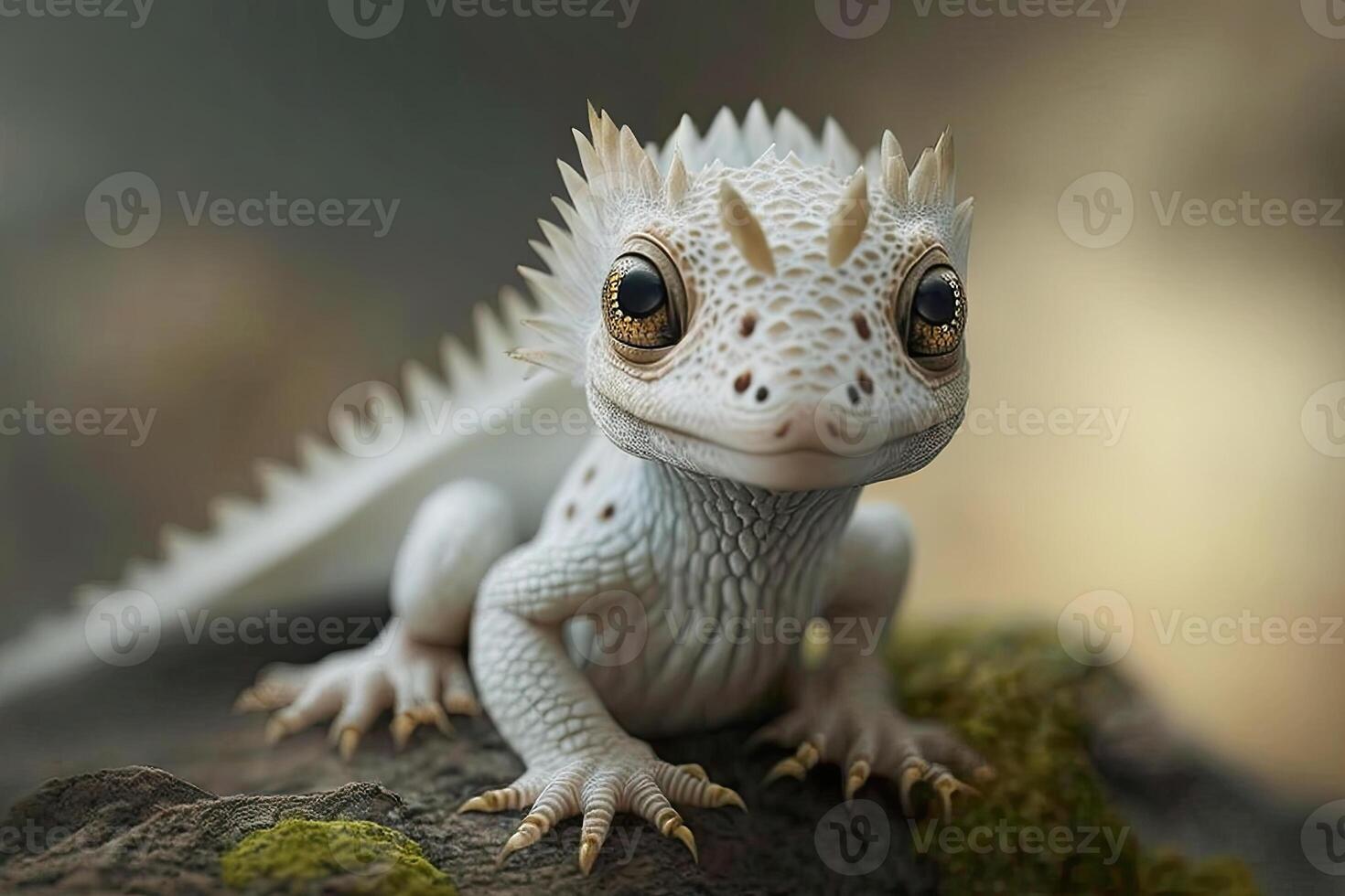 illustration of a cute young dragon photo