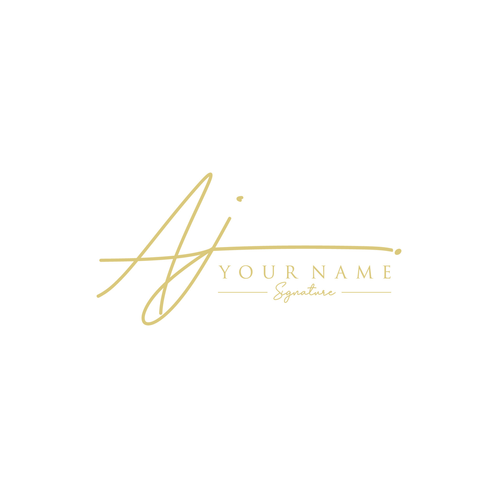 Letter AJ Signature Logo Template Vector 22561440 Vector Art at Vecteezy