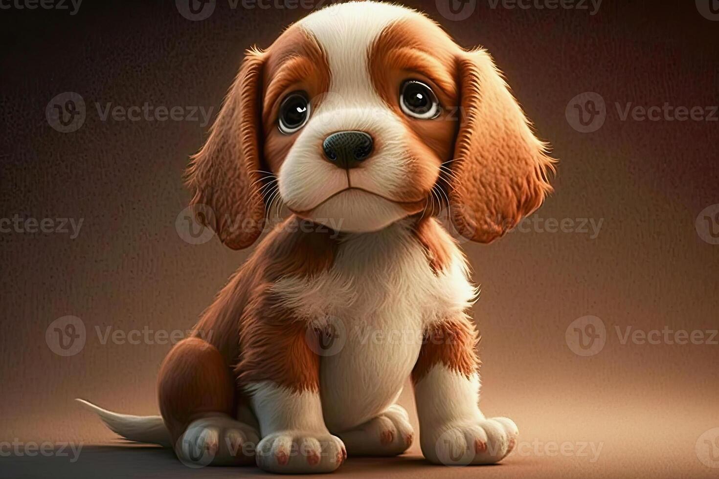 illustration of a cute puppy photo