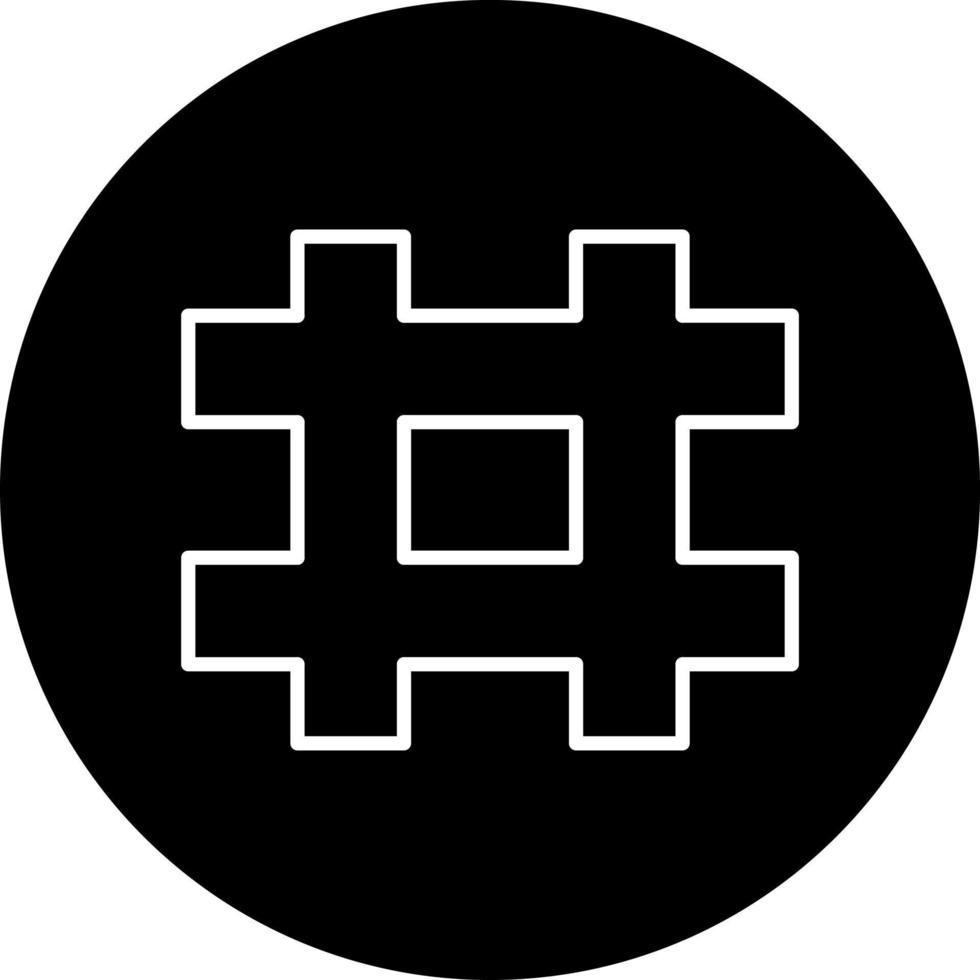 hashtag Vector Icon Style
