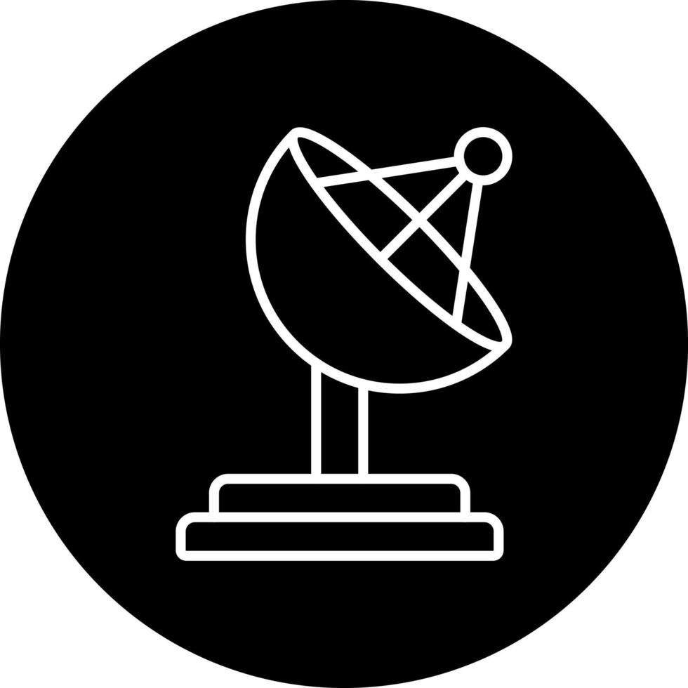 satélite plato vector icono estilo