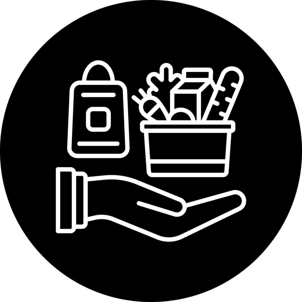 Groceries Delivery Vector Icon Style