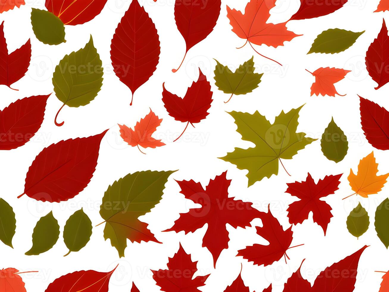 group of different colored leaves. autumn leaves background. leafs falling. pattern design. . photo