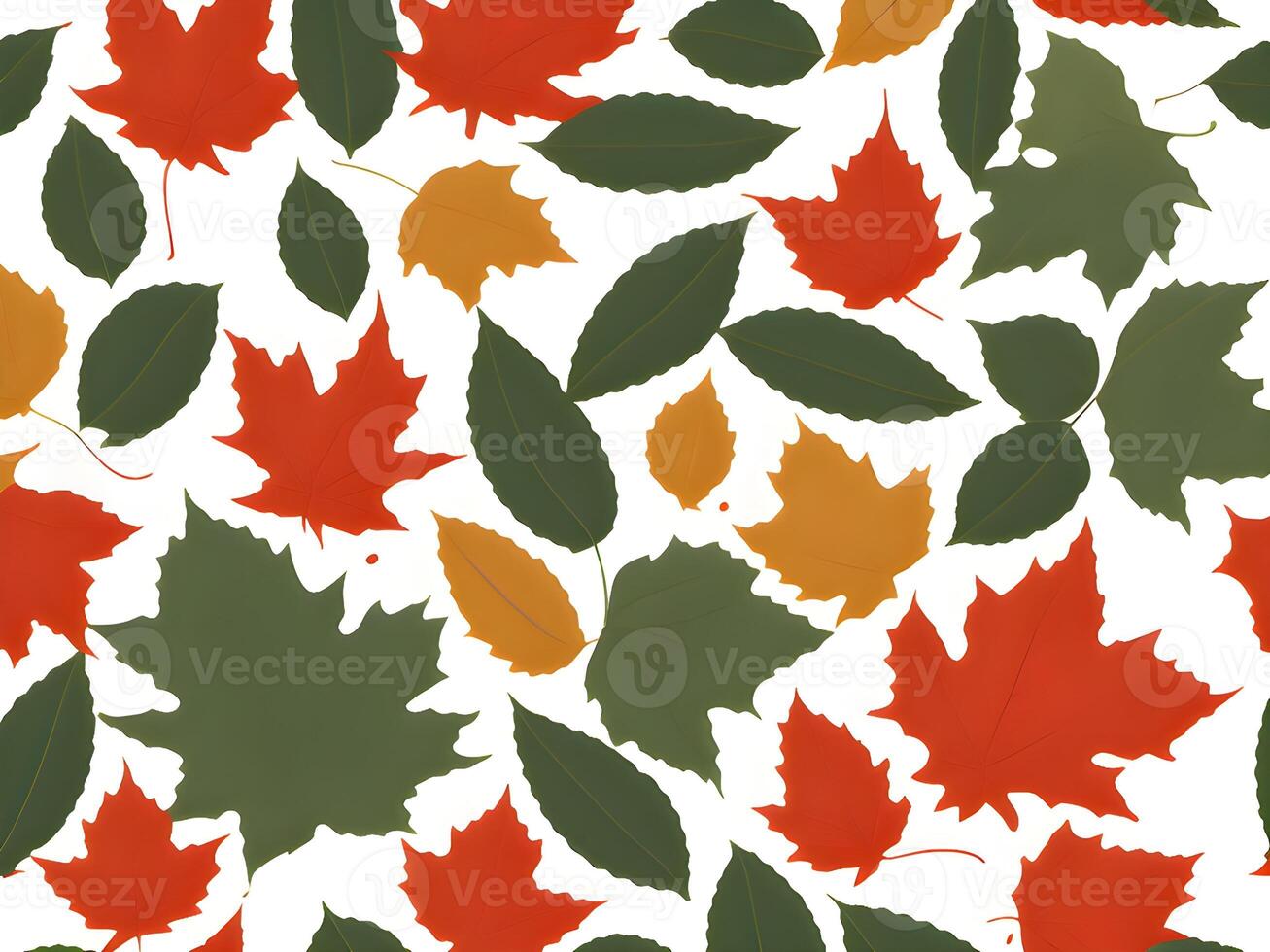 group of different colored leaves. autumn leaves background. leafs falling. pattern design. . photo