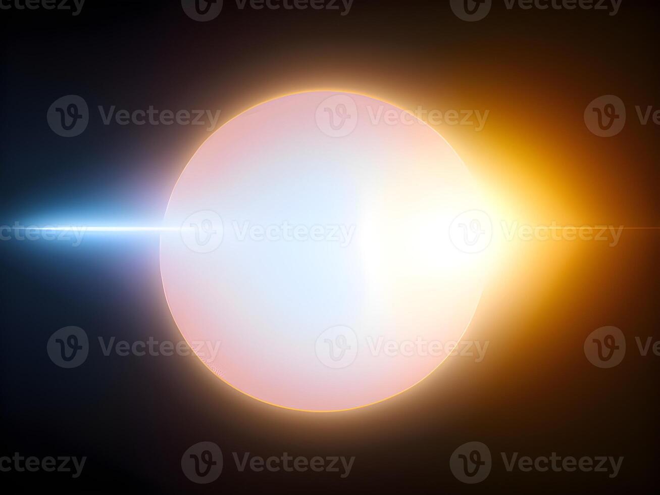 colorful abstract light. bright light shines brightly on black background. radiant flares. . photo