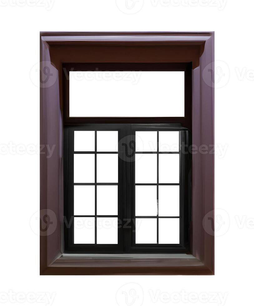 Closed window frame. . photo