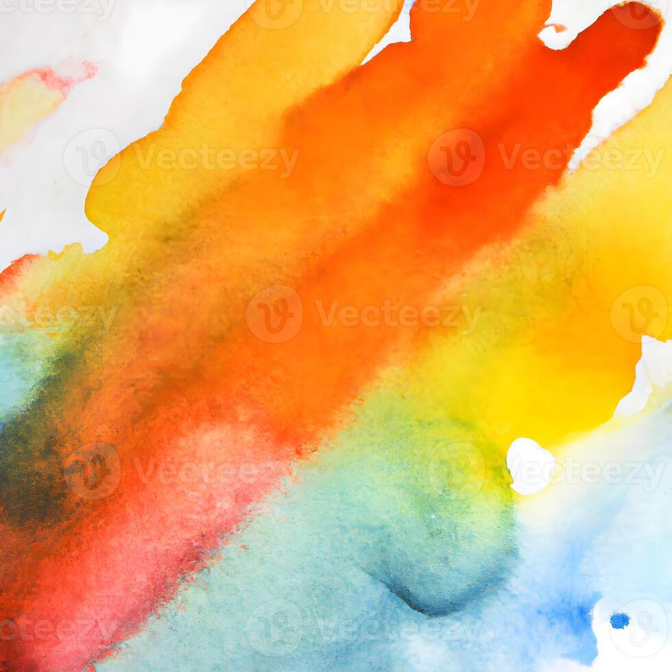 Colorful abstract watercolor art paintings on paper. photo