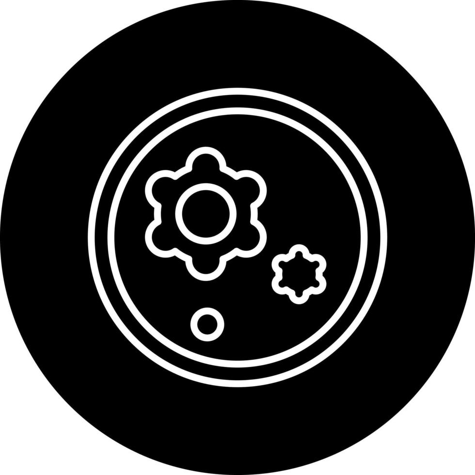 Petri Dish Vector Icon Style
