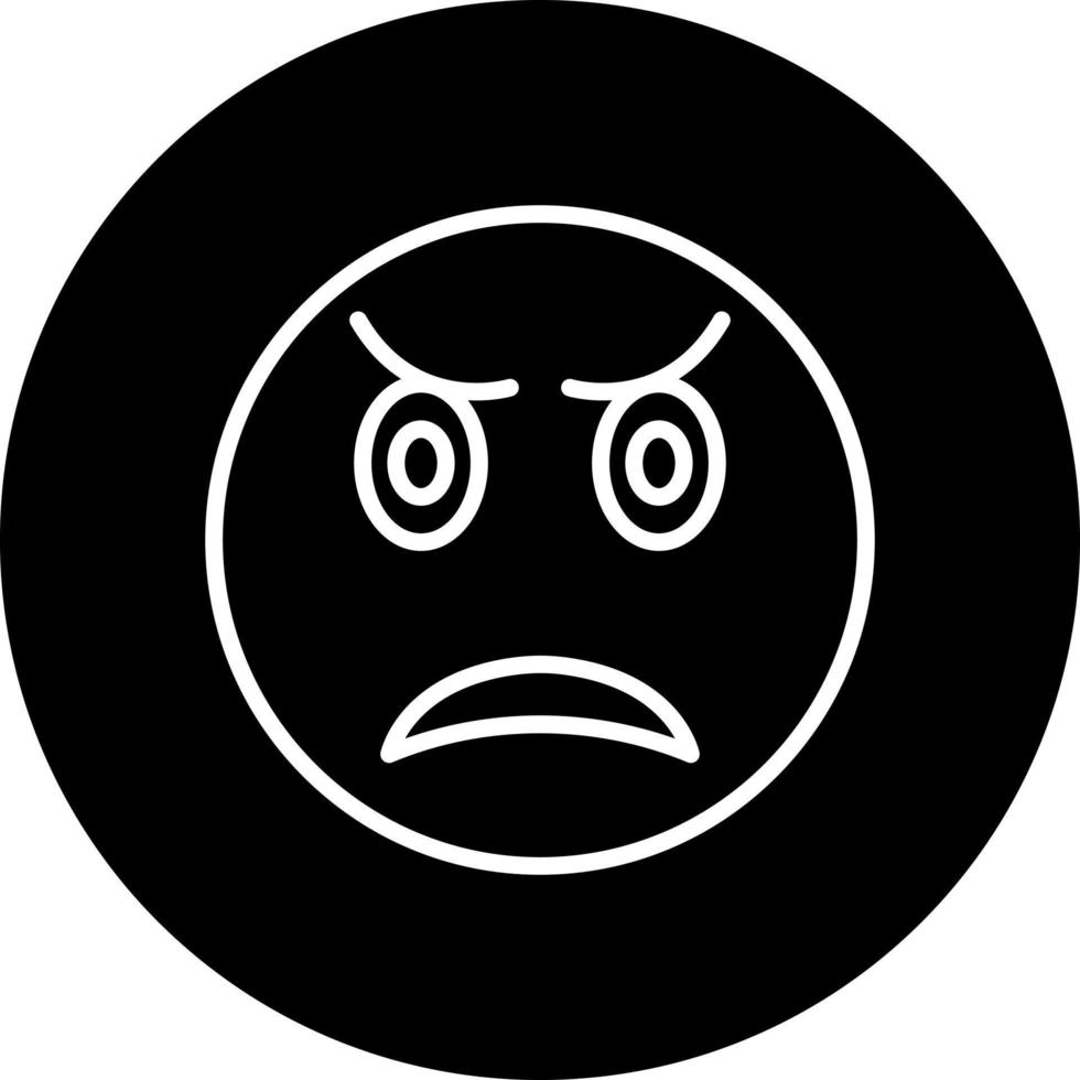 Upset Vector Icon Style