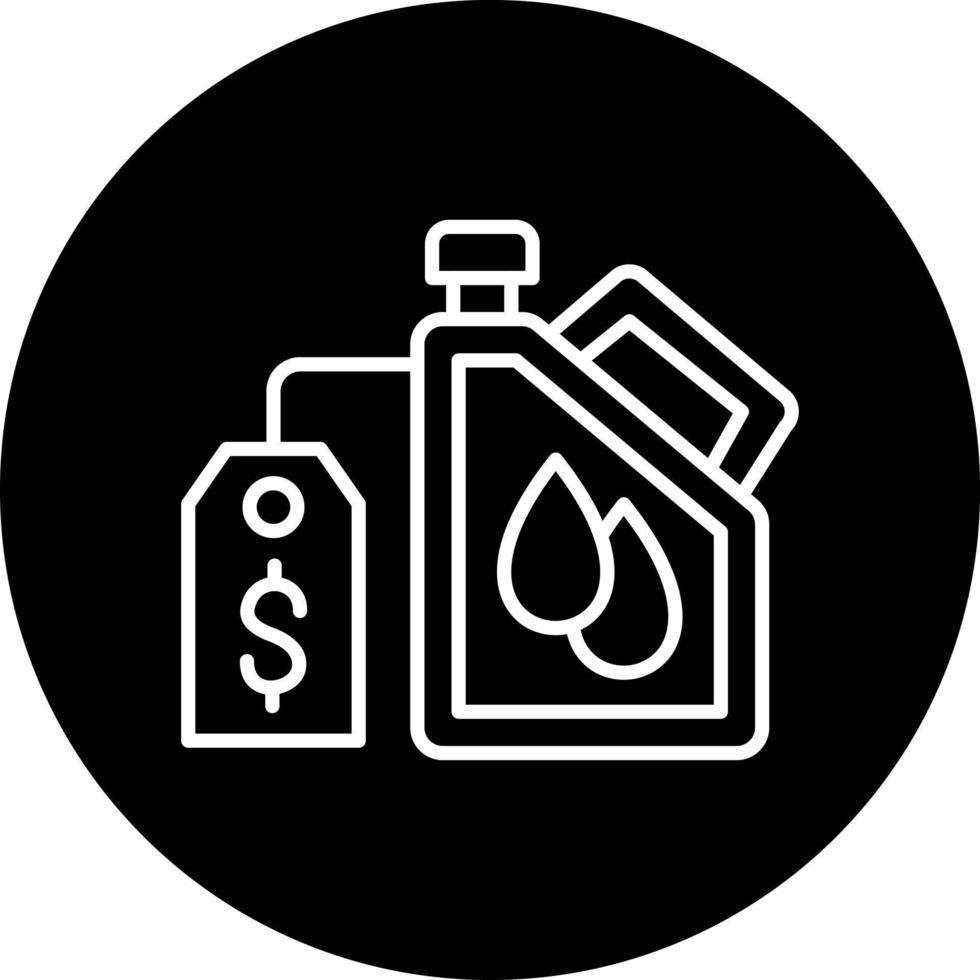 Oil Price Vector Icon Style