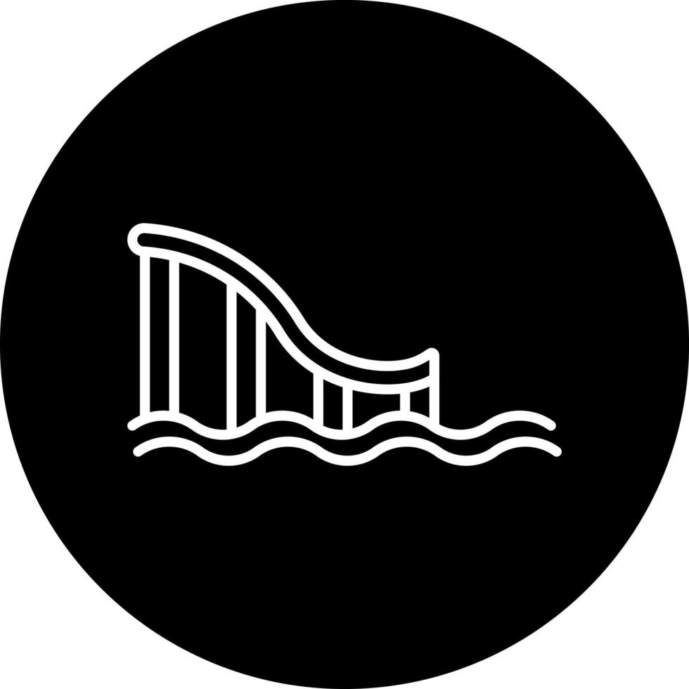 Water Slide Vector Icon Style