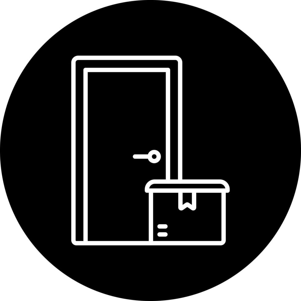 Door To Door Delivery Vector Icon Style