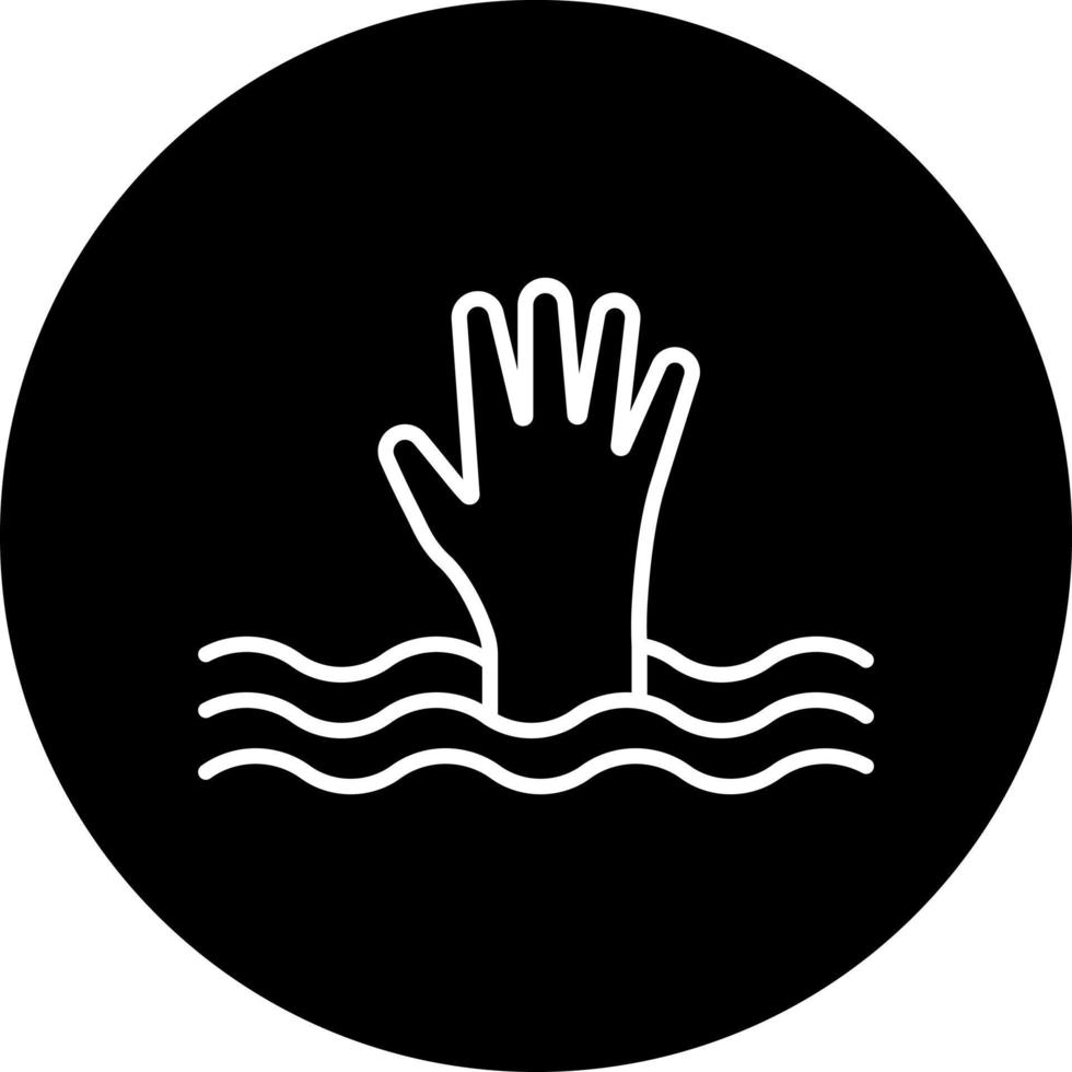 Drown Vector Icon Style