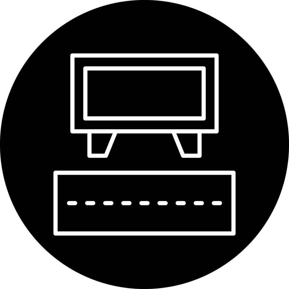 Road Sign Billboard Vector Icon Style