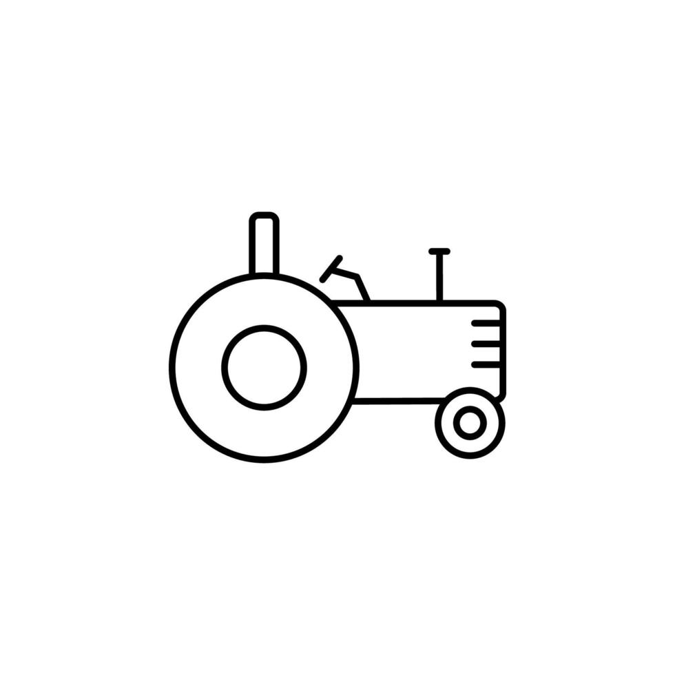 smart farm, tractor vector icon