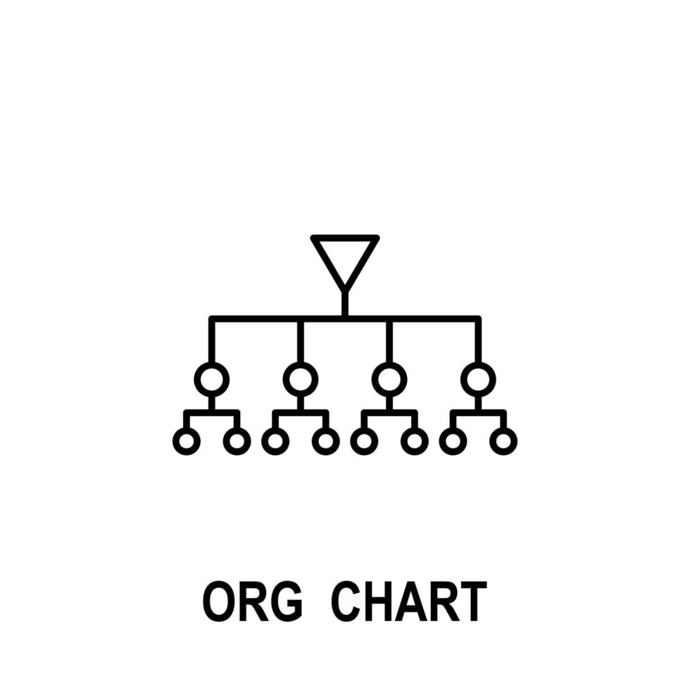 Organizational chart vector icon