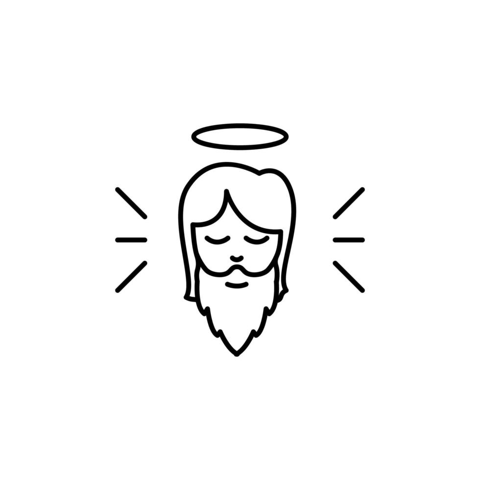 Jesús cristiandad vector icono