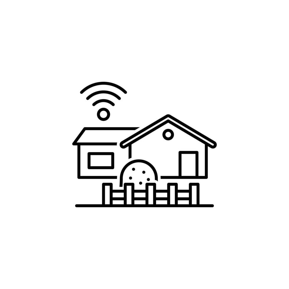 Smart farm, farm vector icon