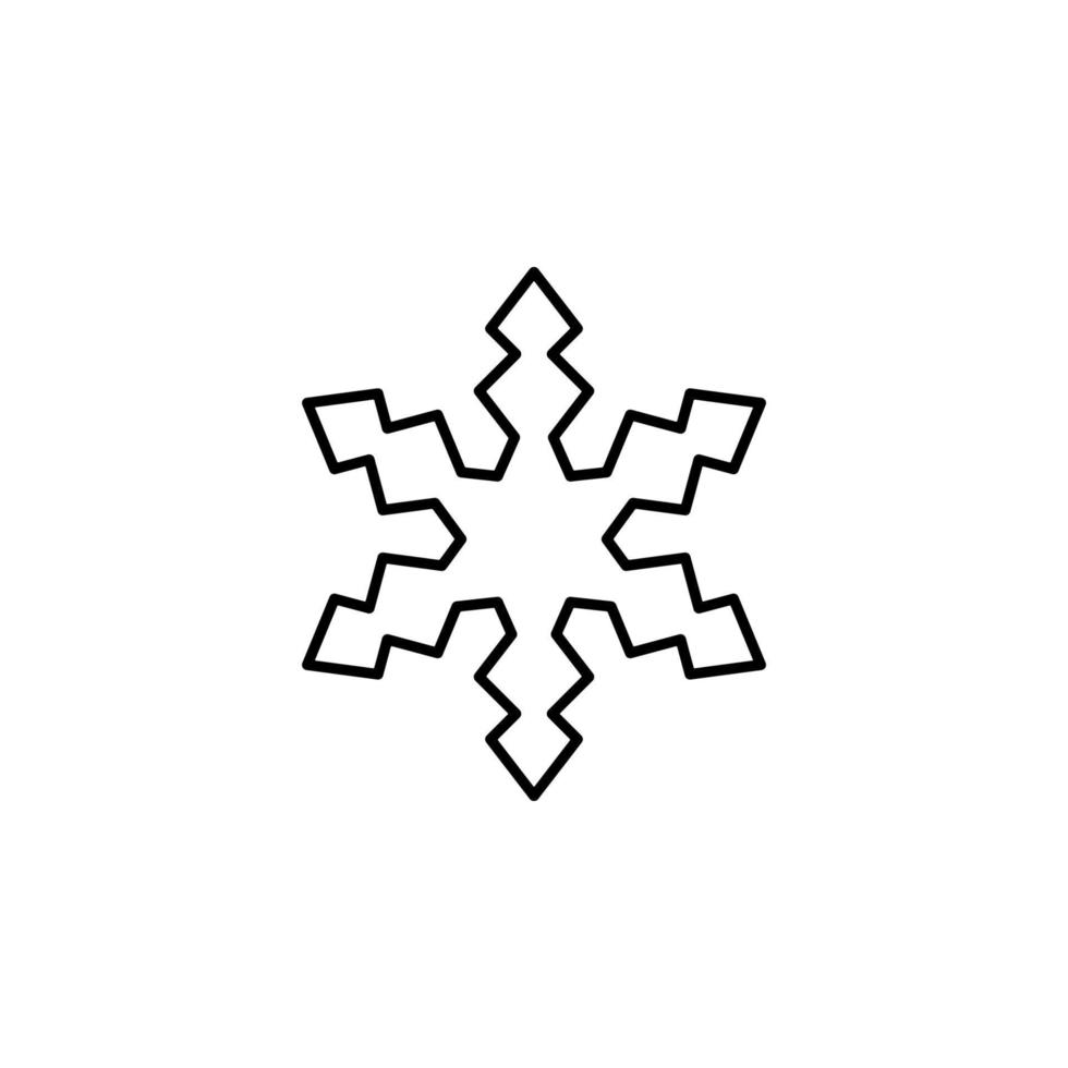 Snowflake vector icon