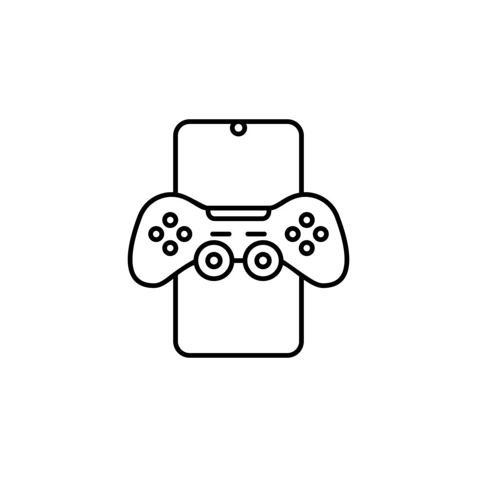 Joystick mobile game vector icon