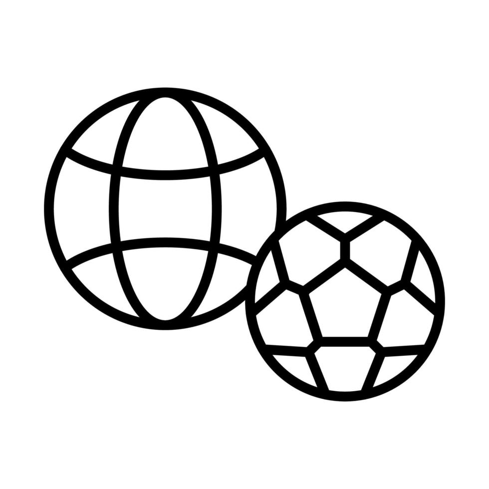 Global, football vector icon
