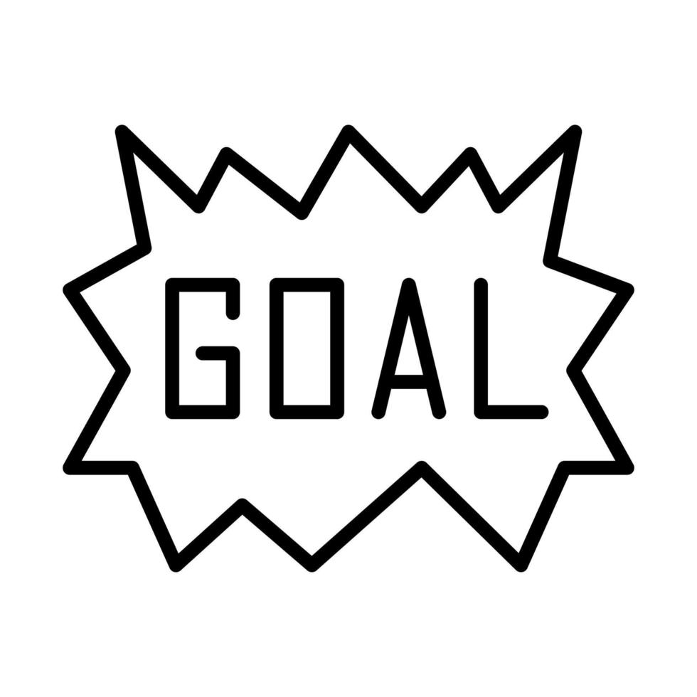 Goal, football vector icon