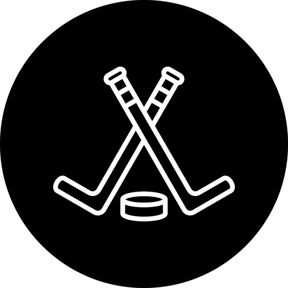 Ice Hockey Vector Icon Style