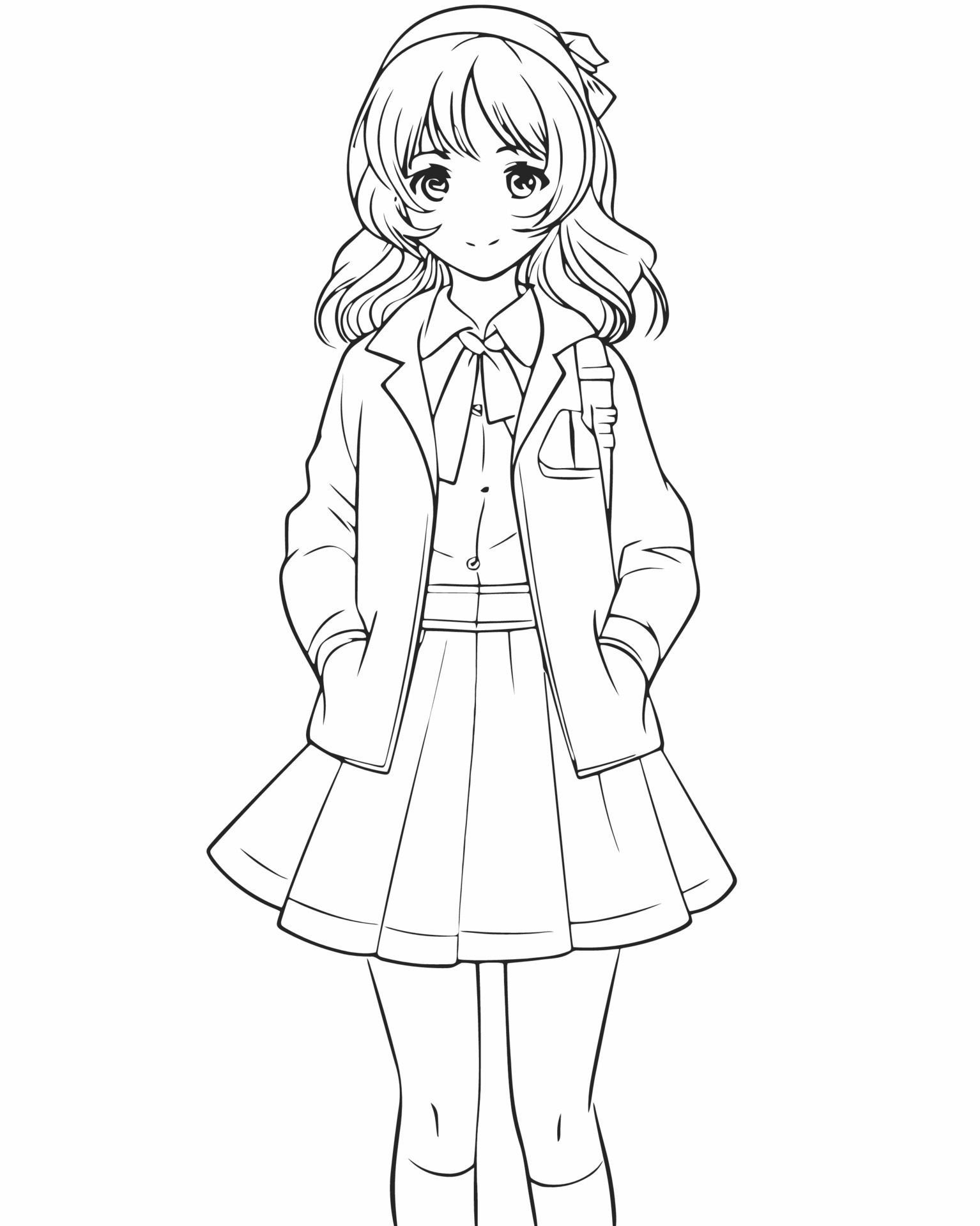 Cute Girl Coloring Pages Veryps