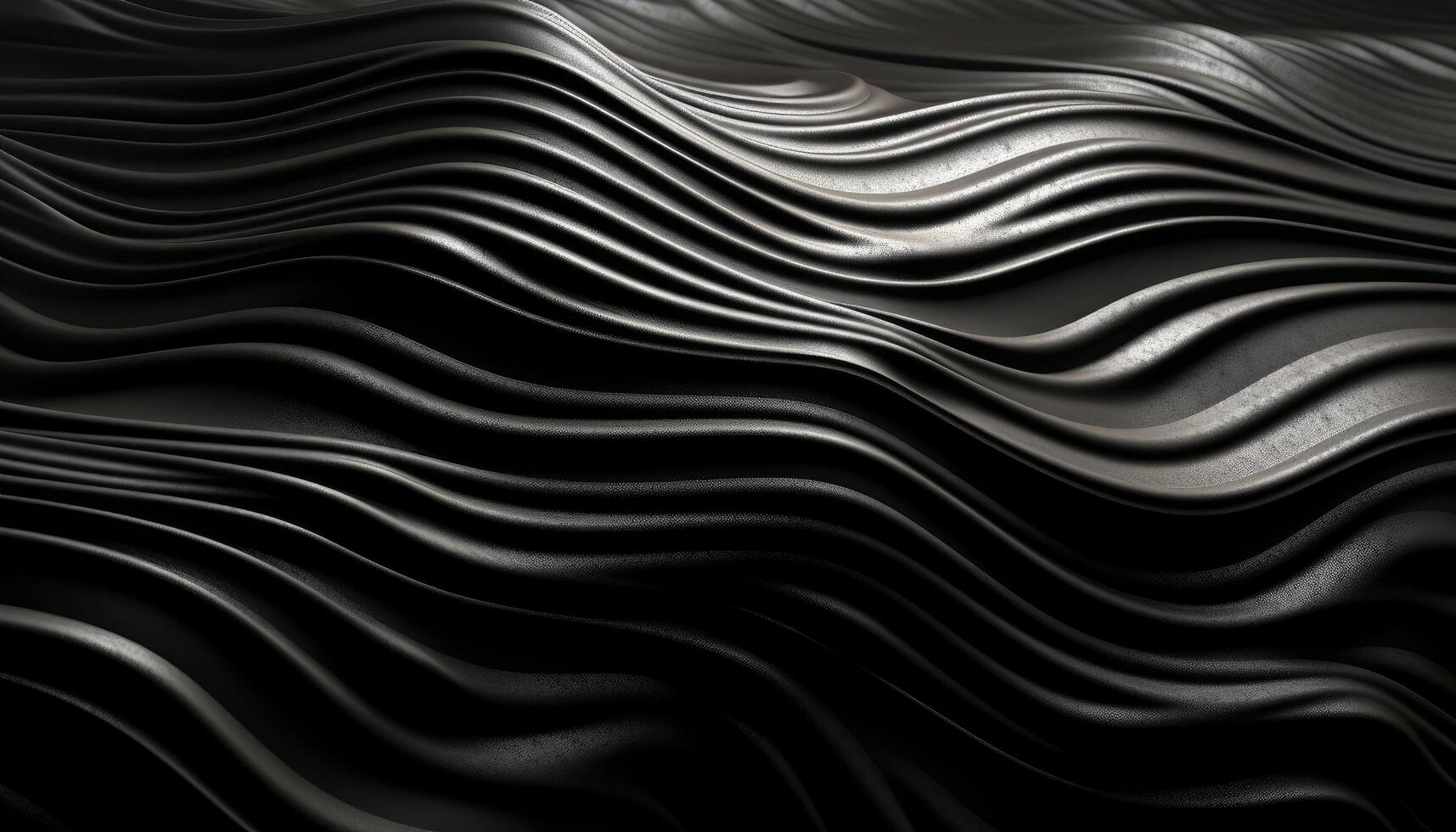 Wavy Black Textured Metallic 3D Background photo