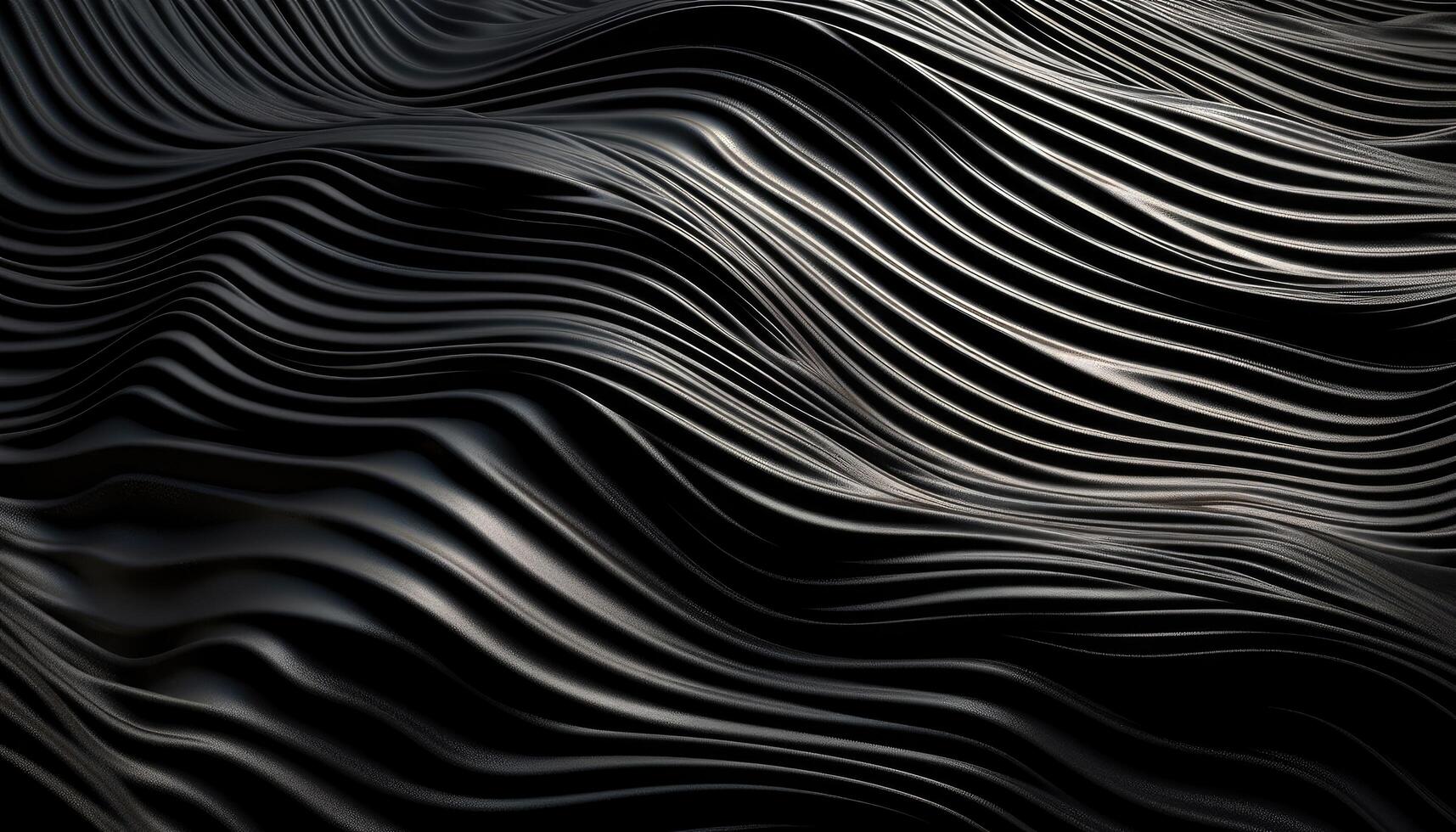 Wavy Black Textured Metallic 3D Background photo