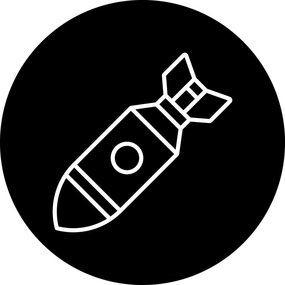 Atomic Bomb Vector Icon Style