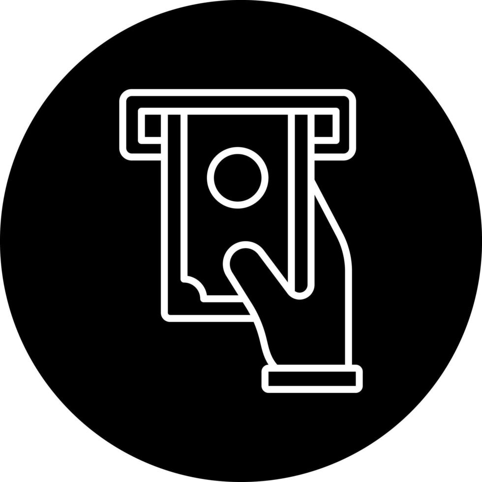 Cash Withdrawal Vector Icon Style