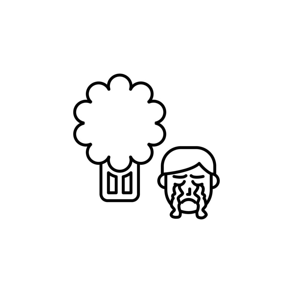 Celery, allergic vector icon