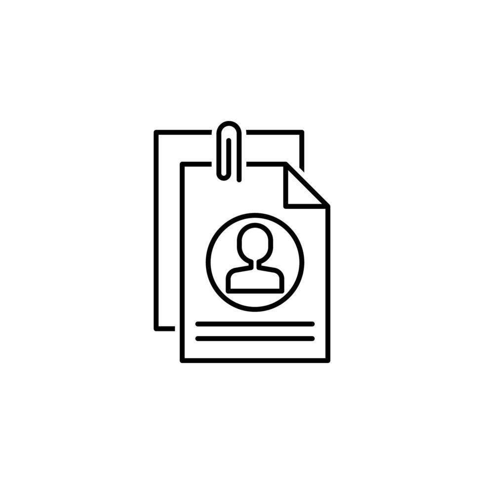 Curriculum vector icon