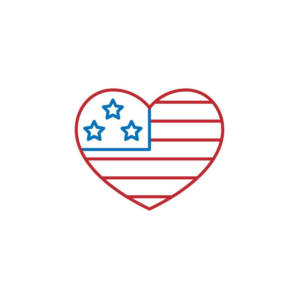 EE.UU, America vector icono