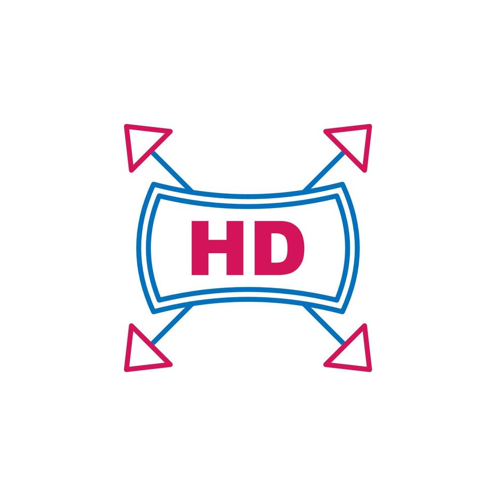 Video production, HD vector icon