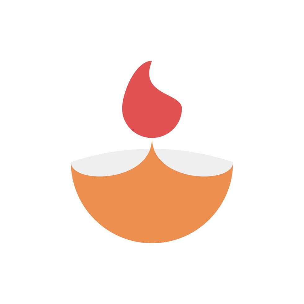 Oil lamp Ramadan vector icon