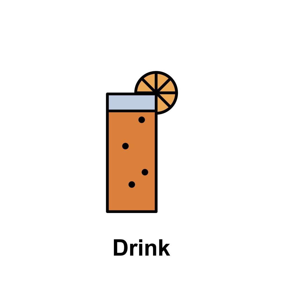 Drink, juice vector icon
