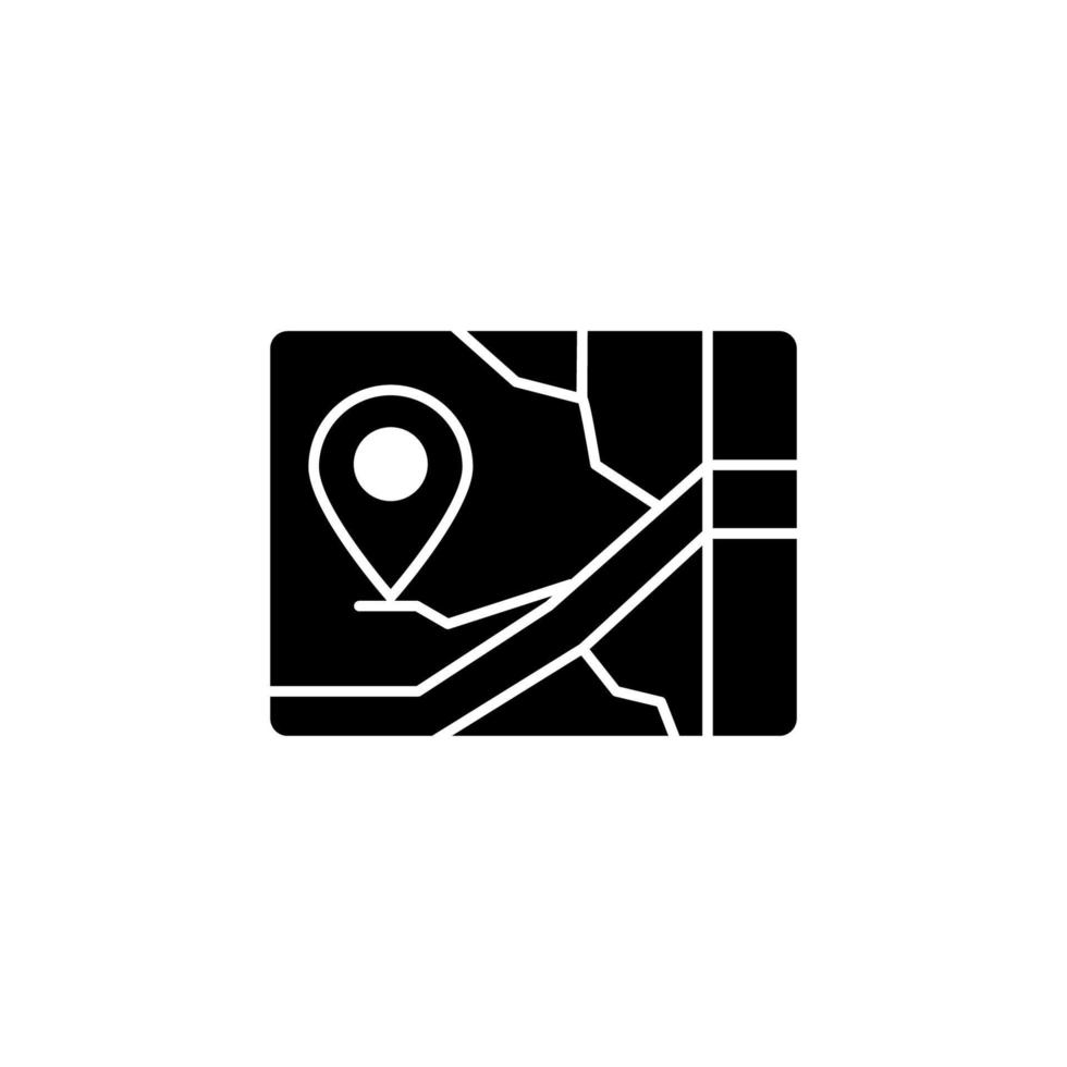 Map location address vector icon