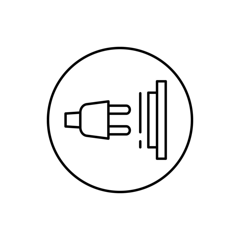 Plug, connector vector icon