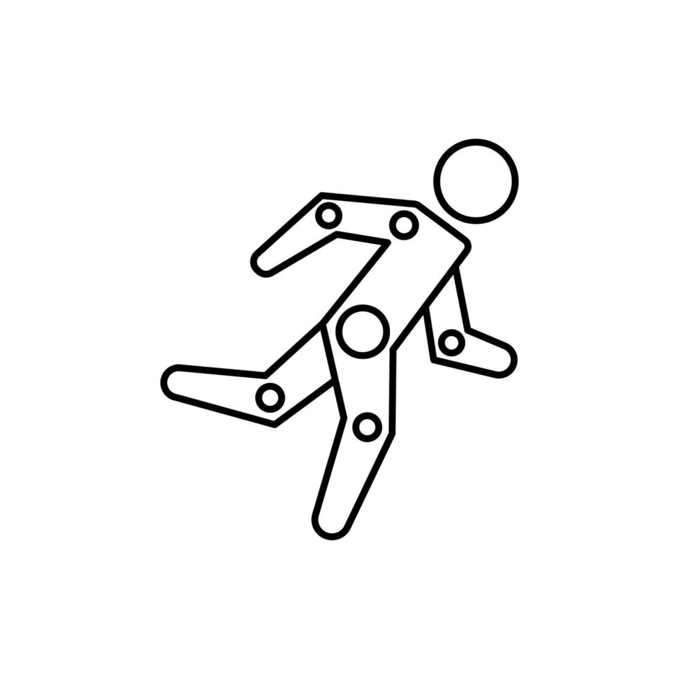 Mechanical prosthesis vector icon