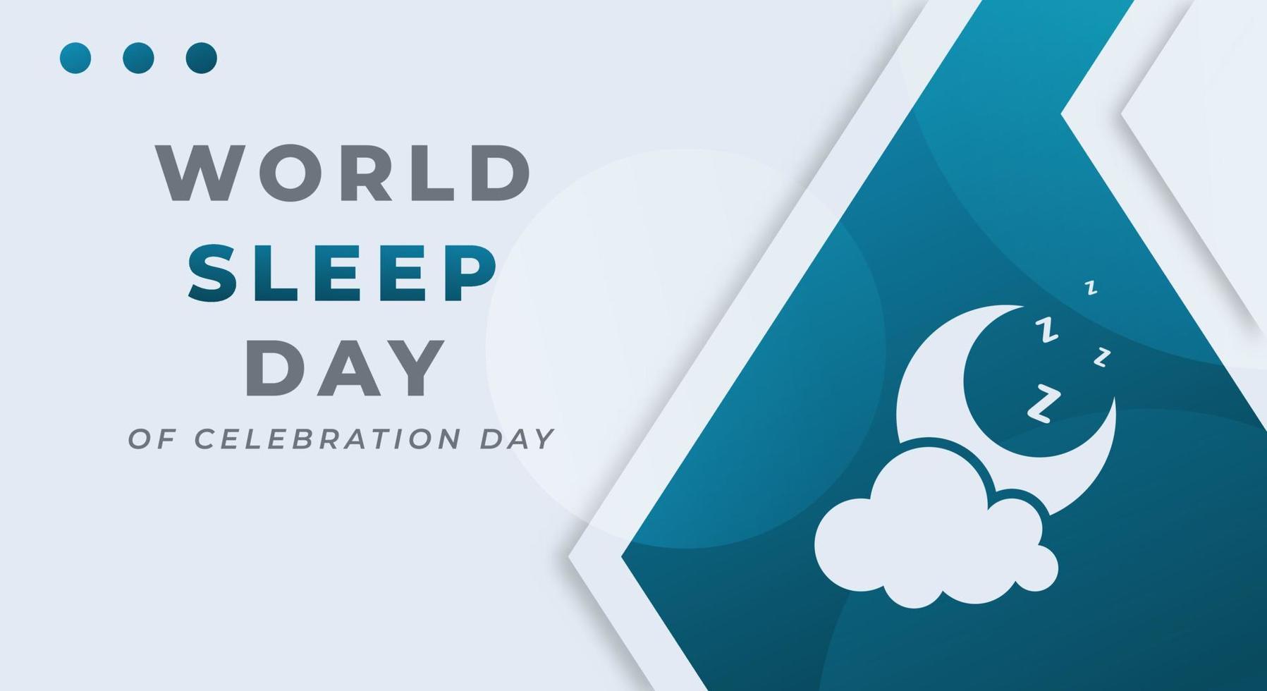 World Sleep Day Celebration Vector Design Illustration for Background, Poster, Banner, Advertising, Greeting Card