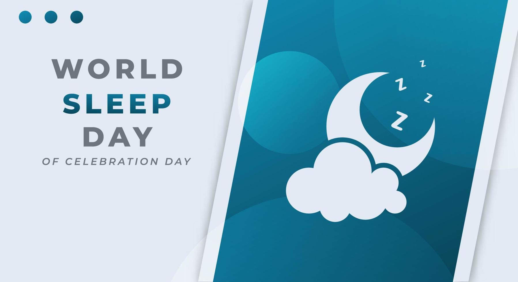 World Sleep Day Celebration Vector Design Illustration for Background, Poster, Banner, Advertising, Greeting Card