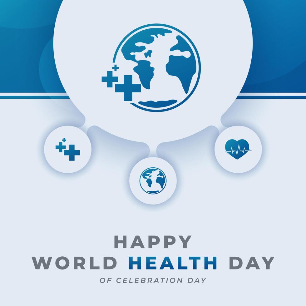 World Health Day Celebration Vector Design Illustration for Background, Poster, Banner, Advertising, Greeting Card