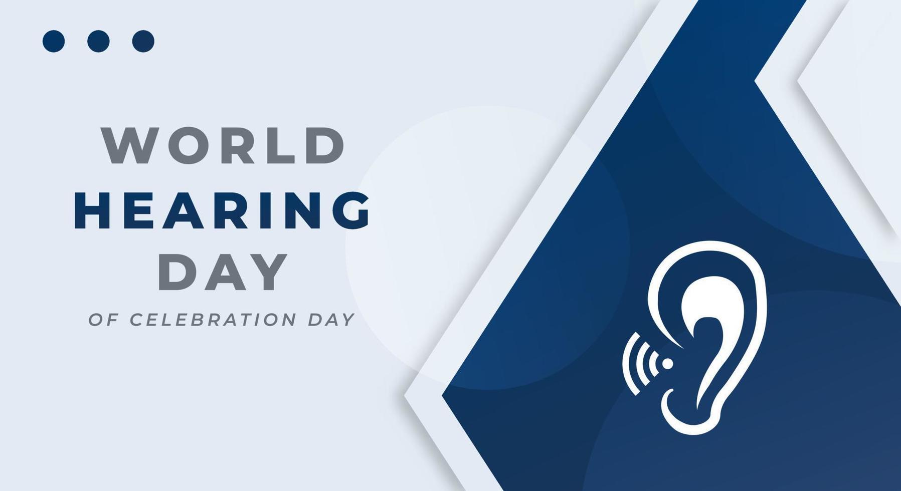World Hearing Day Celebration Vector Design Illustration for Background, Poster, Banner, Advertising, Greeting Card