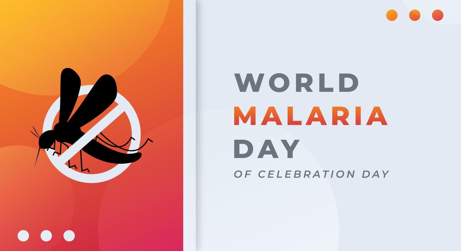 mundo malaria día celebracion vector diseño ilustración para fondo, póster, bandera, publicidad, saludo tarjeta
