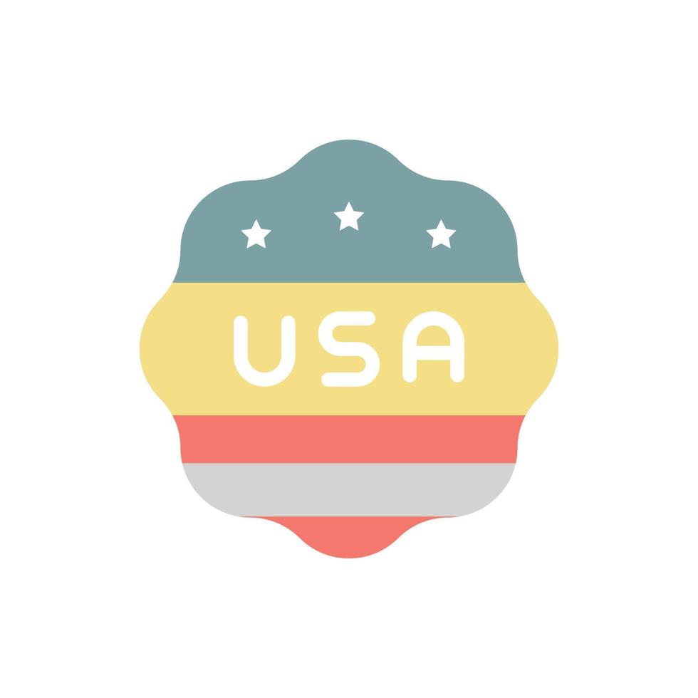 Signs USA flag vector icon