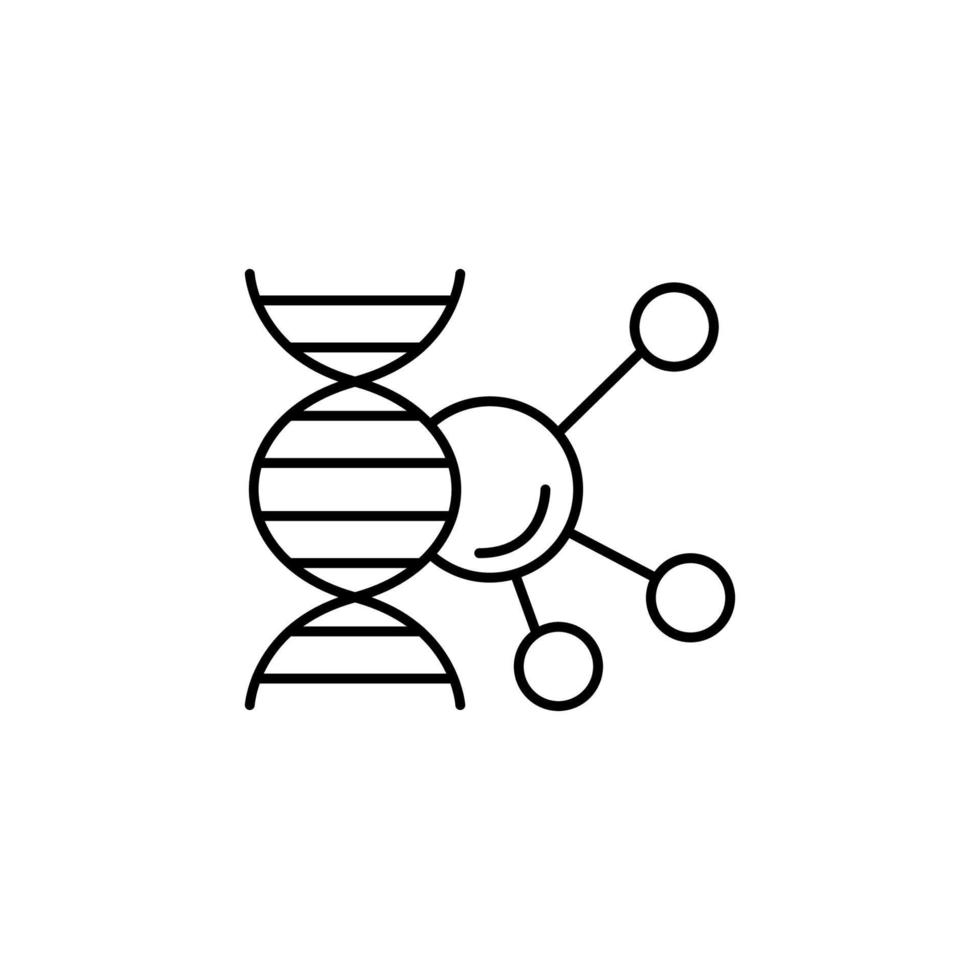 DNA, atom vector icon