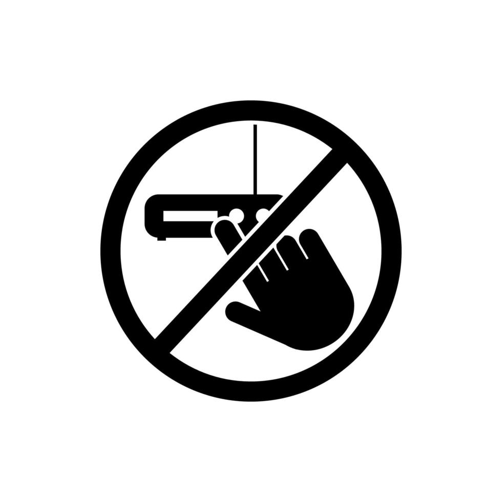 do not touch, modem vector icon