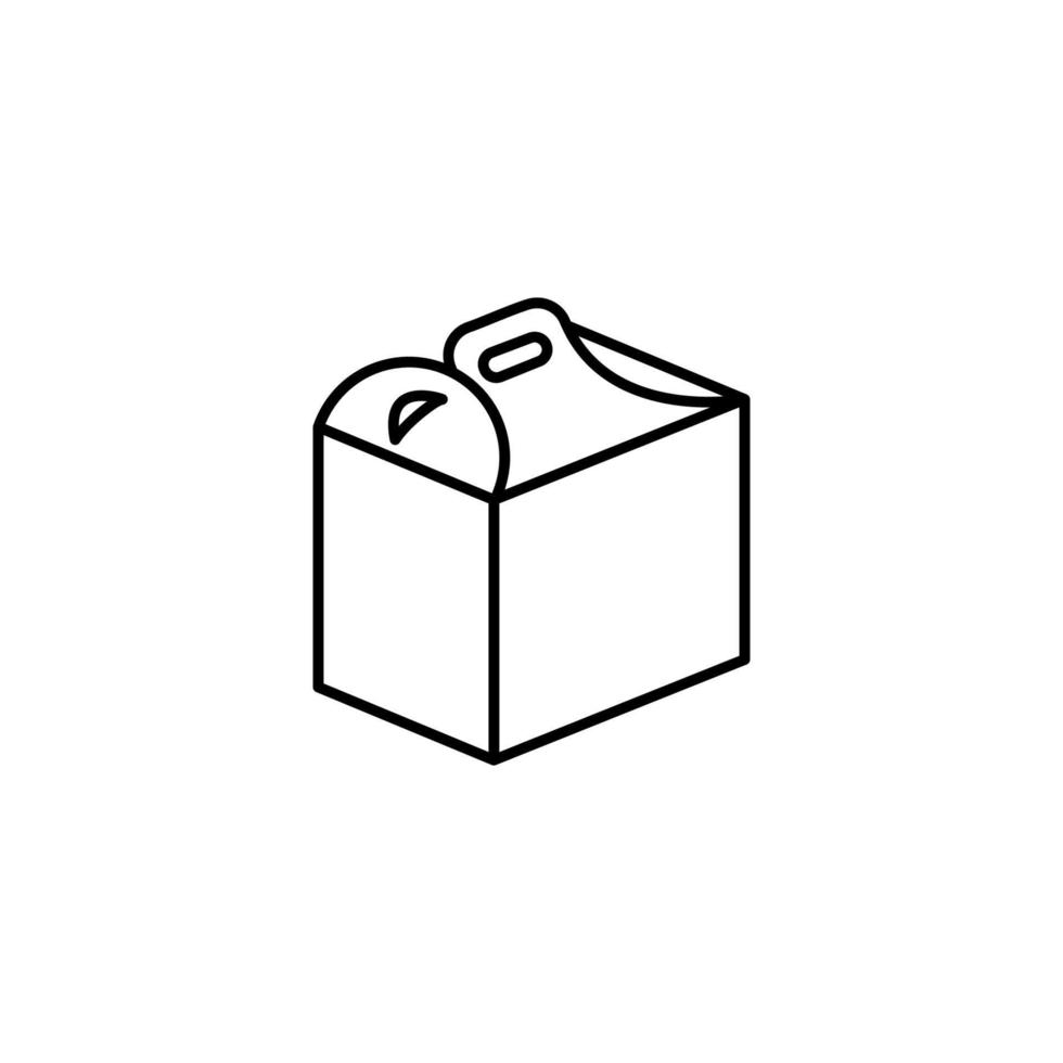 Box opened vector icon